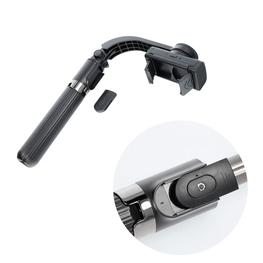 Universelle Halterung TRIPOD für Handy und Kamera (Selfie-Set) mit Bluetooth-Fernauslöser GIMBAL Stabilisator SSTR-L08 Schwarz – Bild 8