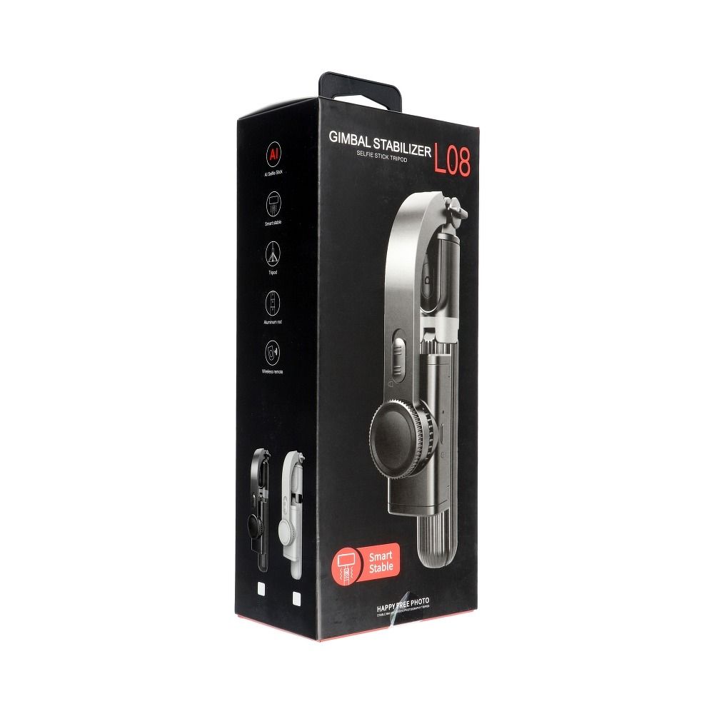 Universelle Halterung TRIPOD für Handy und Kamera (Selfie-Set) mit Bluetooth-Fernauslöser GIMBAL Stabilisator SSTR-L08 Schwarz – Bild 10