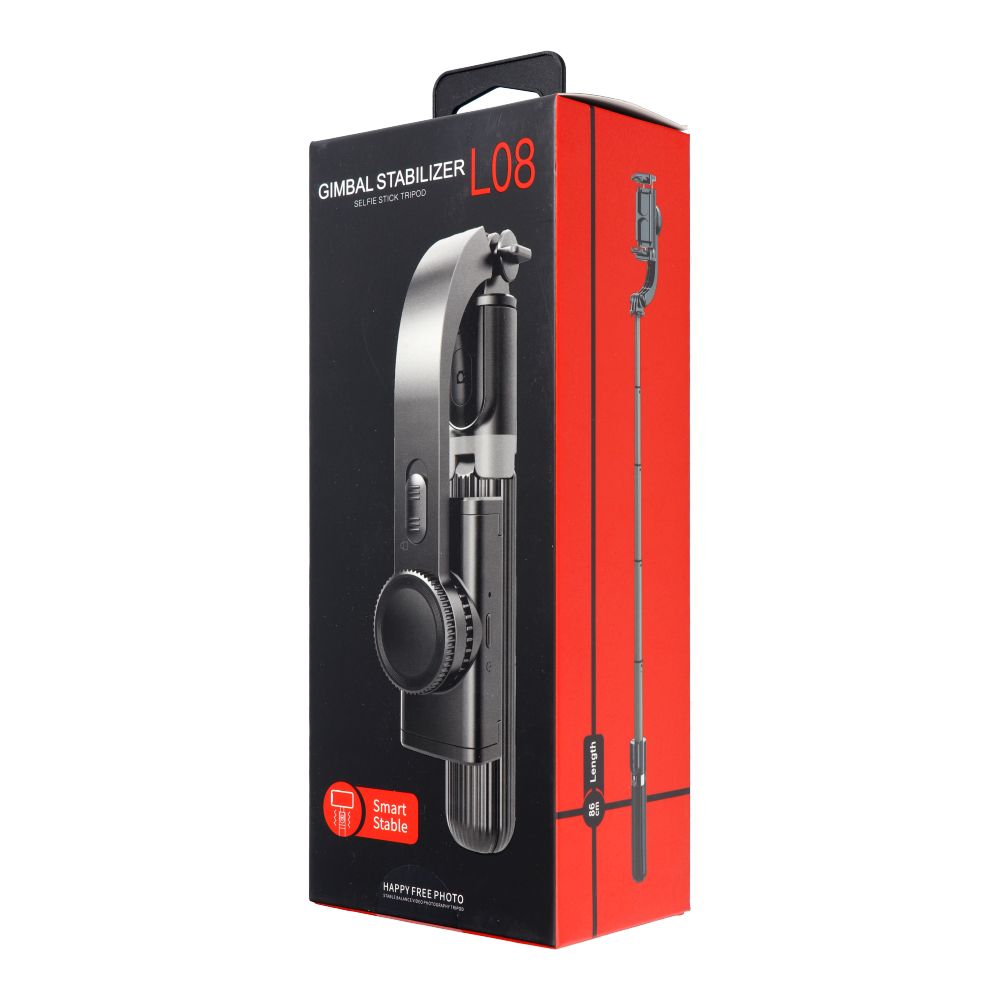 Universelle Halterung TRIPOD für Handy und Kamera (Selfie-Set) mit Bluetooth-Fernauslöser GIMBAL Stabilisator SSTR-L08 Schwarz – Bild 11