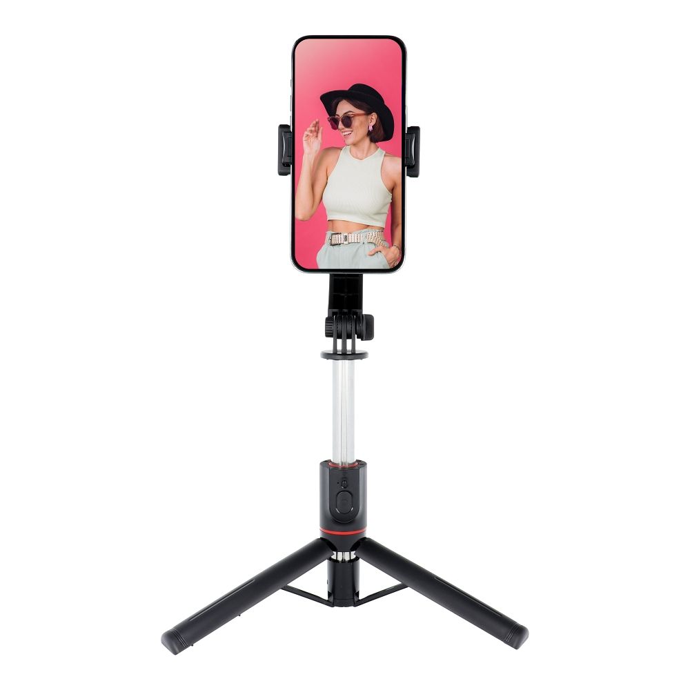 Universelle Halterung TRIPOD für Handy und Kamera (Selfie-Set) mit Bluetooth-Fernbedienung SSTR-13 Schwarz – Bild 5
