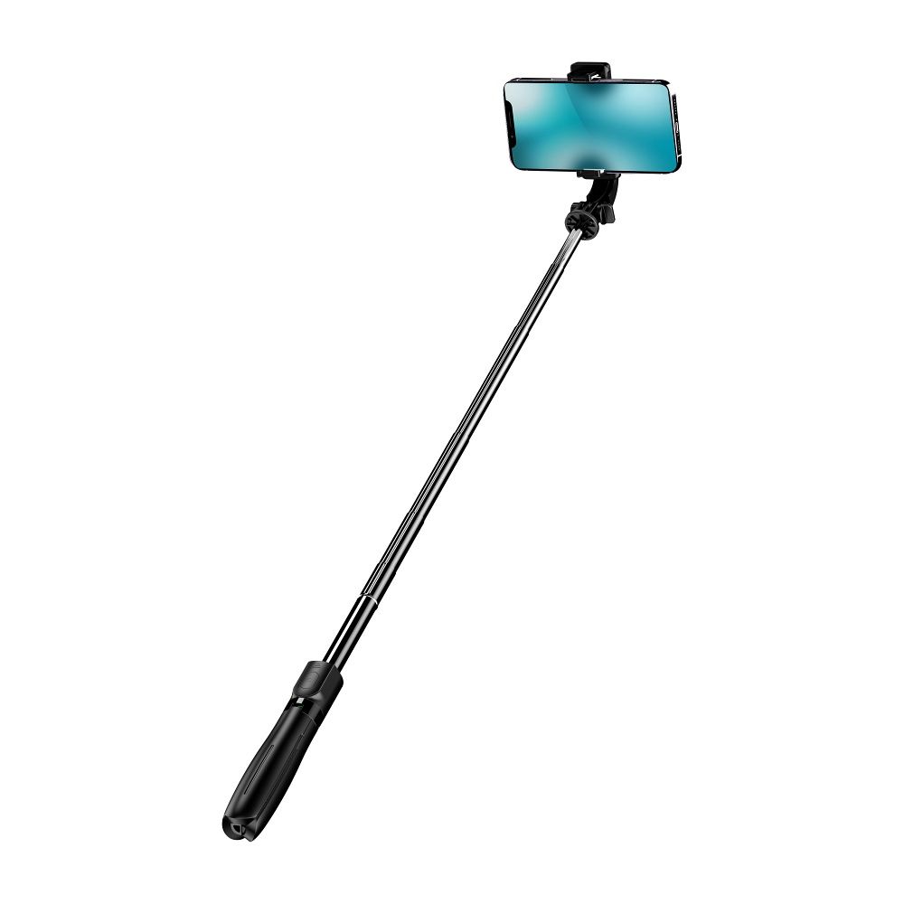 BLUE STAR Selfie-Stick mit kabelloser Fernbedienung und Stativ L21 schwarz – Bild 3