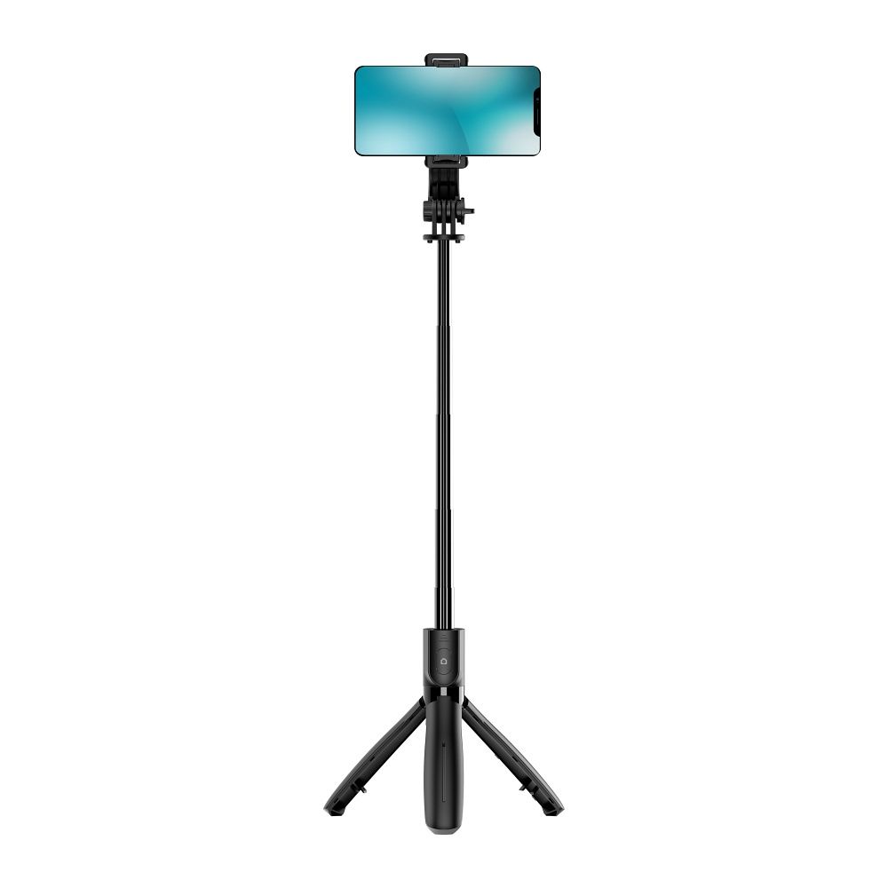 BLUE STAR Selfie-Stick mit kabelloser Fernbedienung und Stativ L21 schwarz – Bild 5
