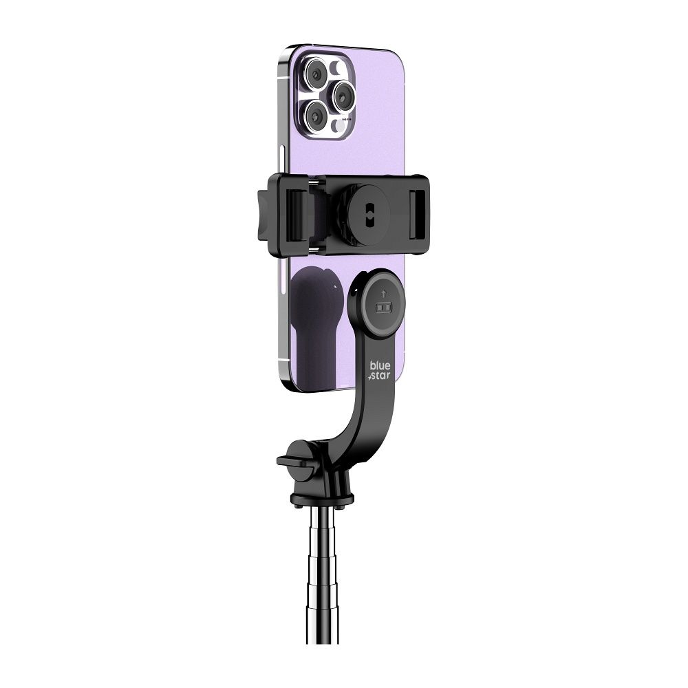 BLUE STAR Selfie-Stick mit kabelloser Fernbedienung und Stativ L21 schwarz – Bild 9