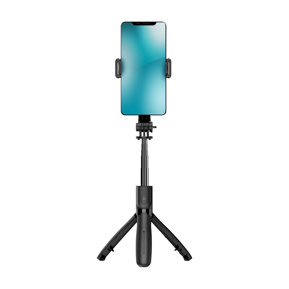BLUE STAR Selfie-Stick mit kabelloser Fernbedienung und Stativ L21 schwarz – Bild 10