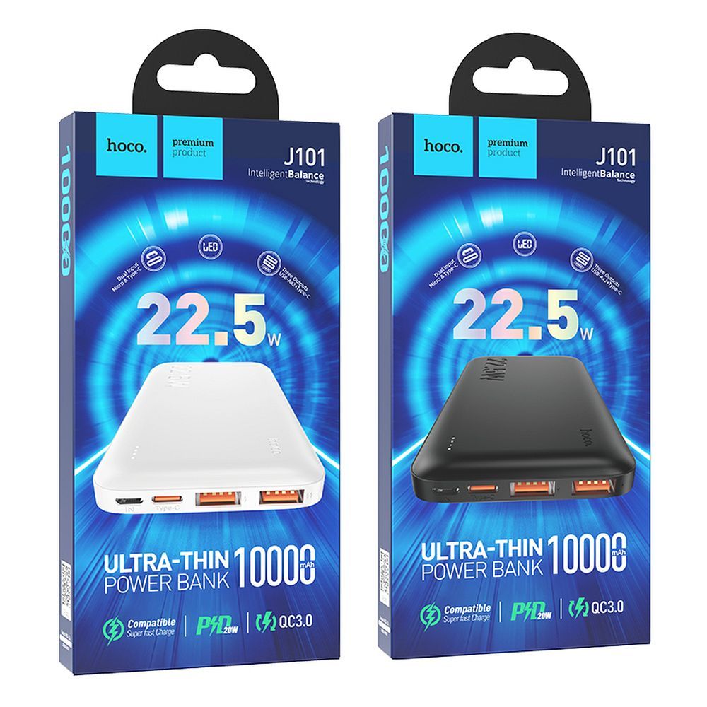 Powerbank Hoco 10.000 mAh QC PD 3A 22,5W J101 Weiß – Bild 8