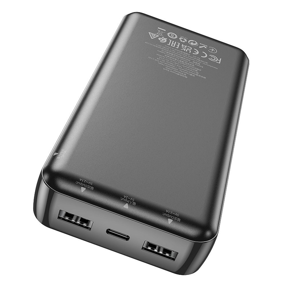 Powerbank Hoco 20000 mAh 2,1A J100A Schwarz – Bild 3