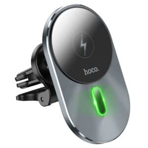 HOCO Kühlergrill-Induktions-Autohalter kompatibel mit MagSafe 15W CA91, grau