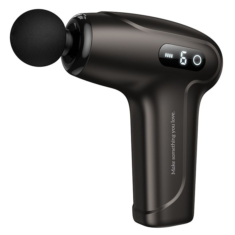 Elektrischer Mini-Silent-Massager GUN Hoco HP51 Metallgrau