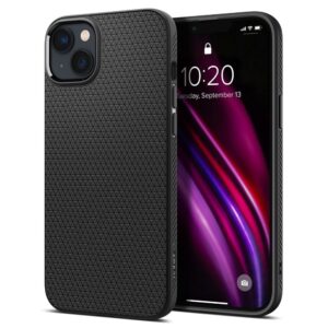 SPIGEN Liquid Air Handyhülle für iPhone 14 in Mattschwarz