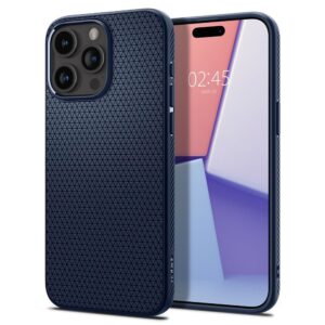 SPIGEN Liquid Air Handyhülle für iPhone 15 Pro Max in Navy Blau