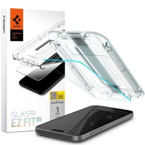 SPIGEN GLAS.TR „EZ FIT“ Gehärtetes Glas für iPhone 15 Plus, transparent