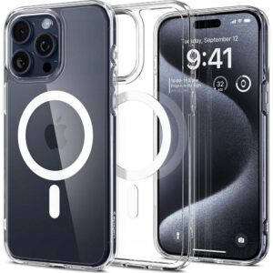 SPIGEN Hülle ULTRA HYBRID kompatibel mit MagSafe für IPHONE 16 Pro Max Weiß