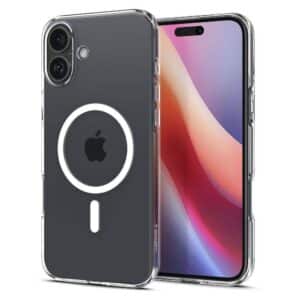 SPIGEN Hülle LIQUID CRYSTAL MAG kompatibel mit MagSafe für iPhone 16 transparent