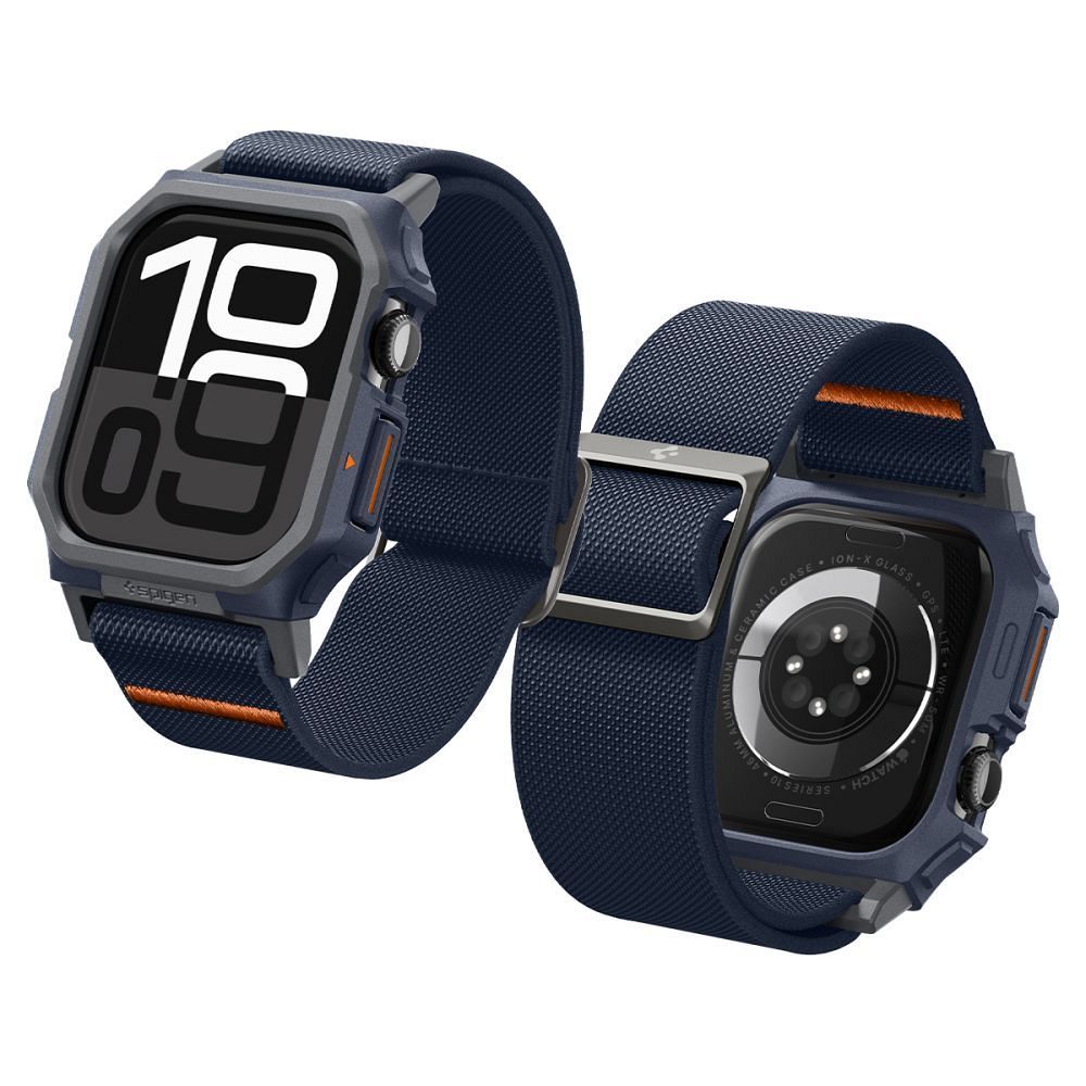 SPIGEN Lite Fit „Pro“ Hülle für Apple Watch 10 (46 mm) Navy Blau – Bild 3