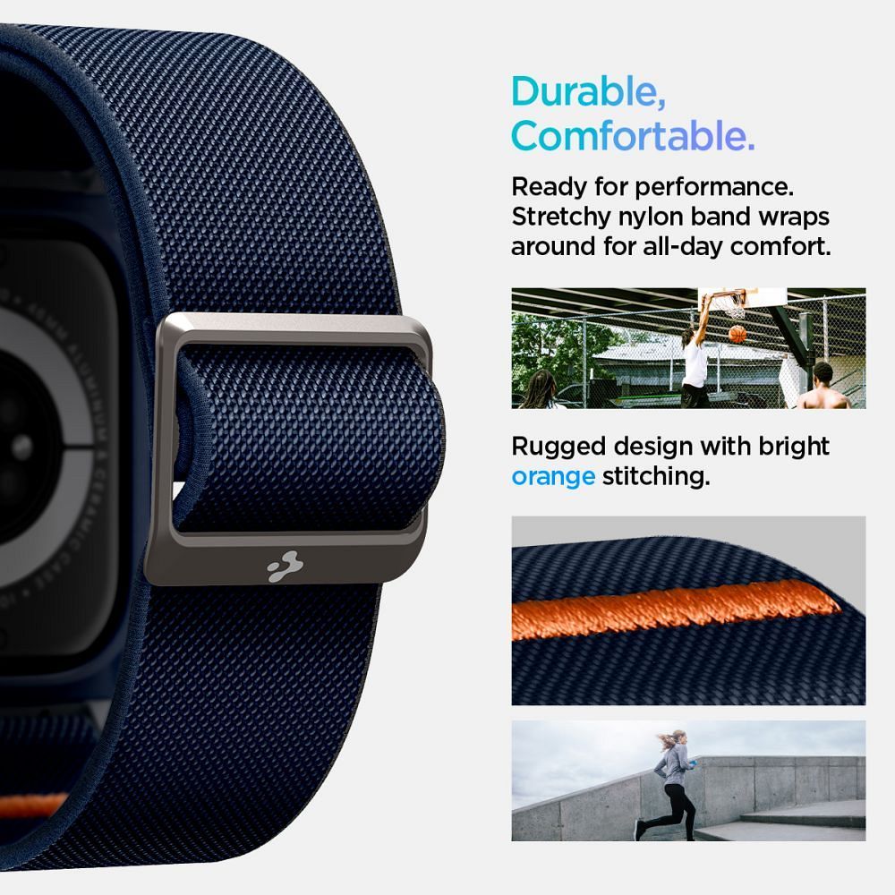 SPIGEN Lite Fit „Pro“ Hülle für Apple Watch 10 (46 mm) Navy Blau – Bild 15