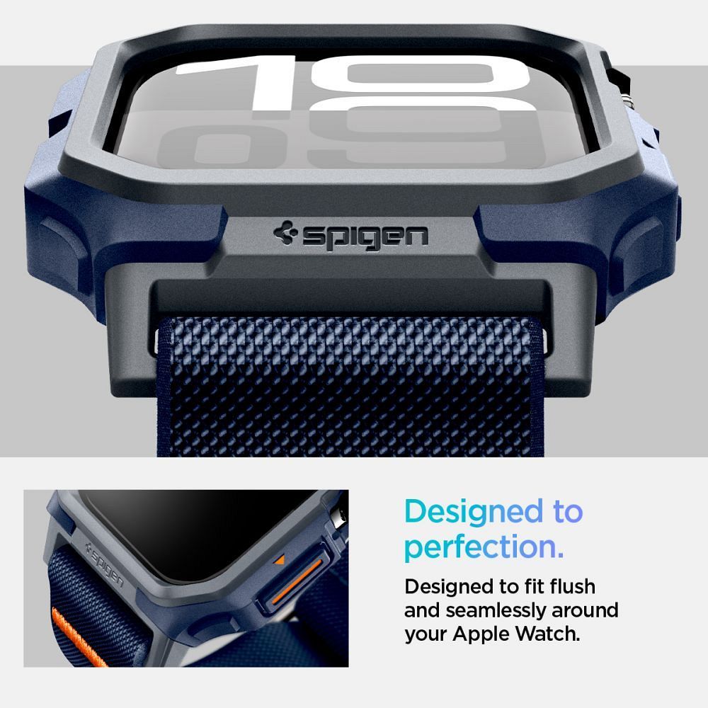 SPIGEN Lite Fit „Pro“ Hülle für Apple Watch 10 (46 mm) Navy Blau – Bild 16