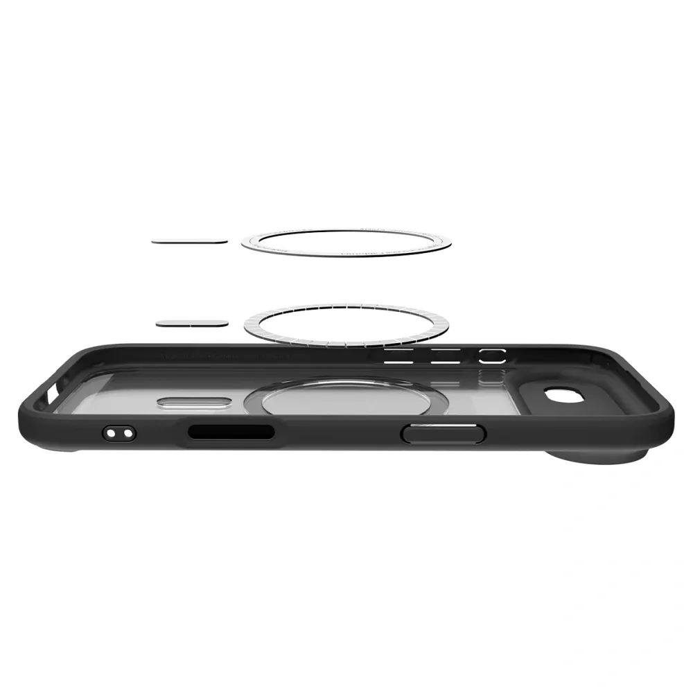 SPIGEN Hülle ULTRA HYBRID MAG kompatibel mit MagSafe für iPhone 17 Air Frost Schwarz – Bild 2