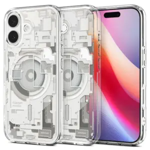 SPIGEN Hülle ULTRA HYBRID MAG kompatibel mit MagSafe für IPHONE 17 zero one natürliche Titanoptik