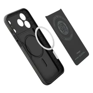 SPIGEN THIN FIT MAG Hülle kompatibel mit MagSafe für iPhone 17 Pro, schwarz – Bild 6