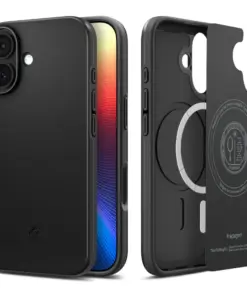 SPIGEN Hülle THIN FIT MAG kompatibel mit MagSafe für iPhone 17, Schwarz
