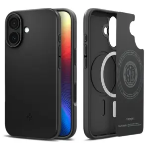SPIGEN Hülle THIN FIT MAG kompatibel mit MagSafe für iPhone 17, Schwarz