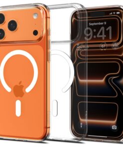 SPIGEN Liquid Crystal Mag MagSafe Hülle für iPhone 17 Pro Max – Transparent/Weiß