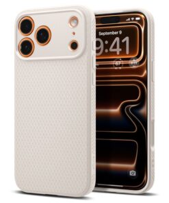 SPIGEN Liquid Air Case für iPhone 17 Pro – Natürliche Titanoptik