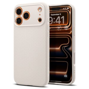 SPIGEN Liquid Air Case für iPhone 17 Pro – Natürliche Titanoptik