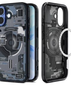 SPIGEN Ultra Hybrid MagSafe Hülle für iPhone 17 Zero One Schwarz