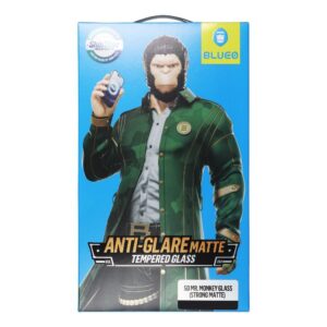 5D Mr. Monkey Glas – Apple iPhone 12 / 12 Pro Schwarz (Stark Matt)