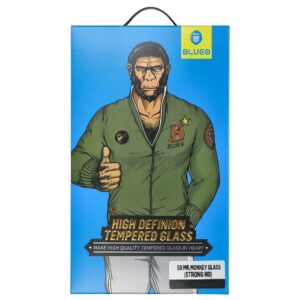 Mr. Monkey Gehärtetes 5D-Glas – Apple iPhone 14 Pro Schwarz (Strong HD)