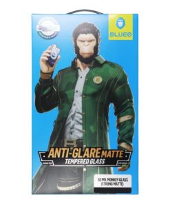 Mr. Monkey Gehärtetes 5D Glas – Apple iPhone 15 Pro Schwarz (stark mattiert)