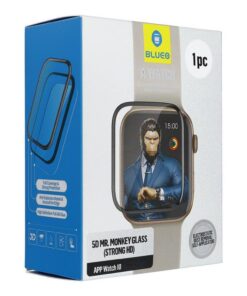 Mr. Monkey Glass 5D gehärtetes Glas – für Apple Watch 10/11 46MM schwarz (Strong HD)