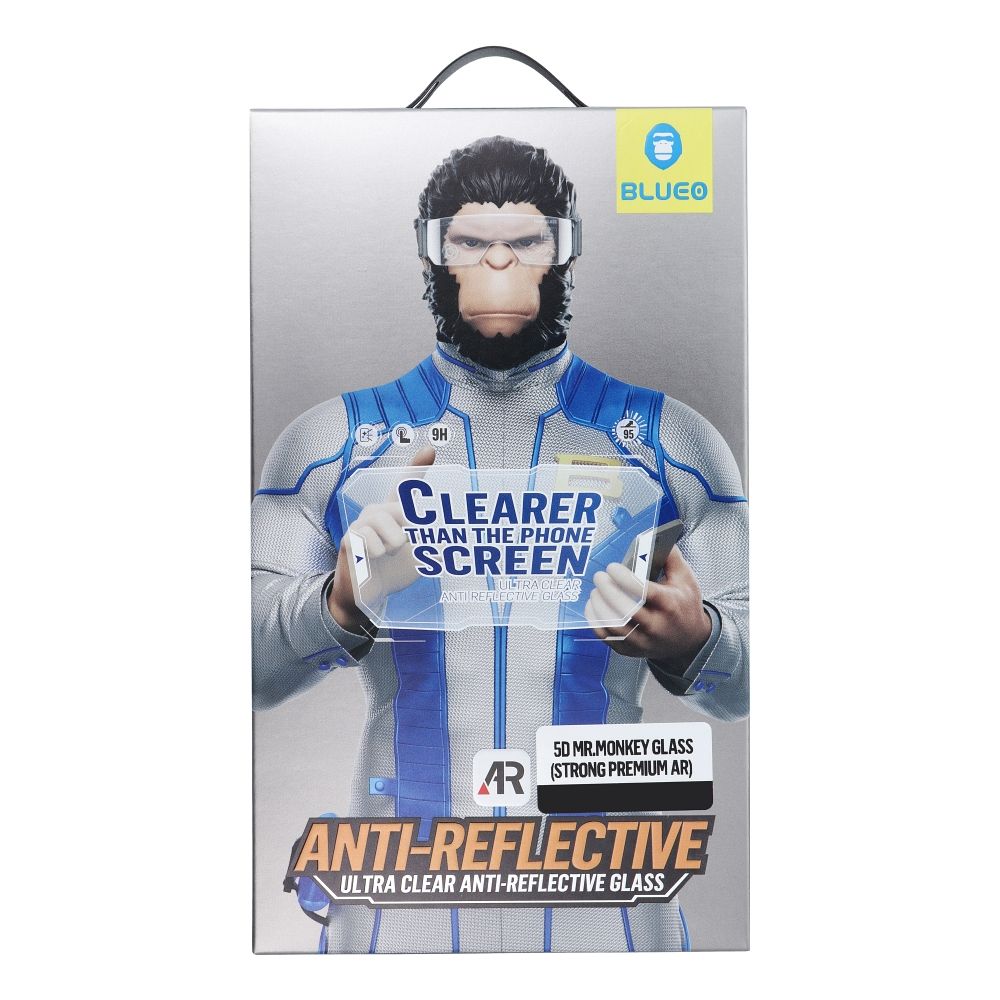 5D Mr. Monkey Glass – Apple iPhone 16 Pro Max Schwarz (Starkes Premium AR) – Bild 4