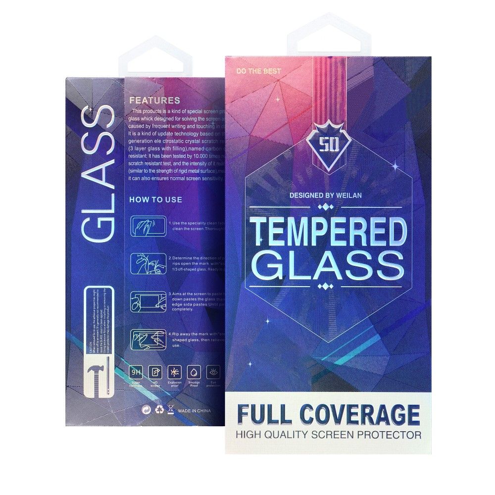 5D Full Glue Gehärtetes Glas – für Xiaomi Redmi 15 4G Schwarz – Bild 3