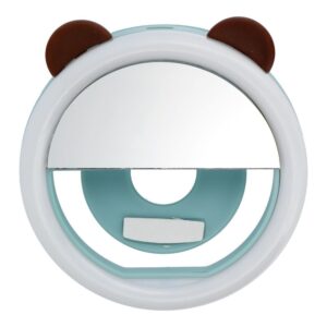 LED-Ringlicht für Selfies am Smartphone RK12 Blaue Bär-Edition
