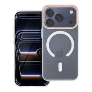 GO ORANGE Hülle kompatibel mit MagSafe für iPhone 17 Pro transparent