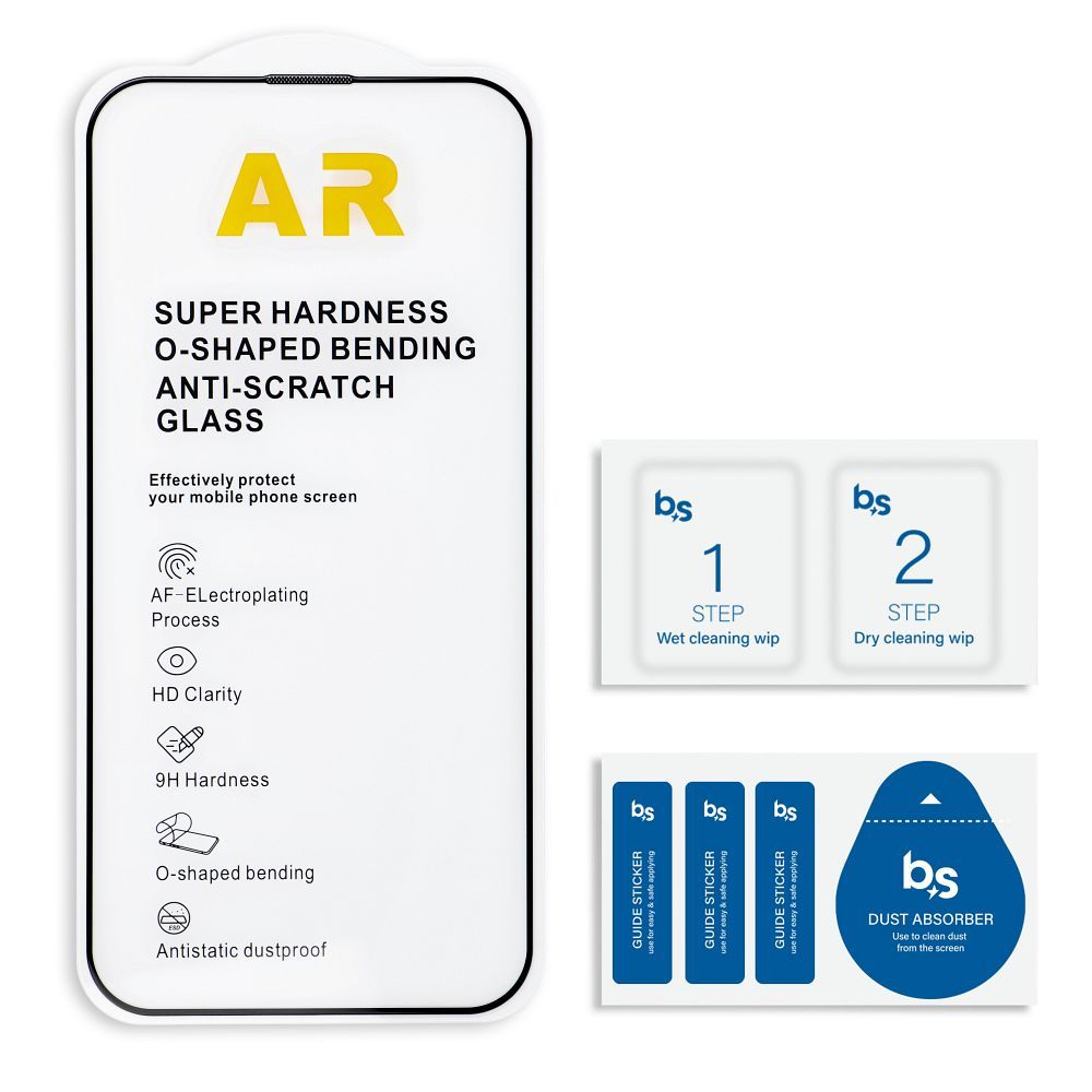 5D Vollverklebung Gehärtetes Glas – für iPhone 15 Pro Max Schwarz – Bild 3