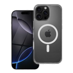 Hülle für iPhone 16 PRO MAX Forcell F-Protect Clear Hybrid Premium kompatibel mit MagSafe transparent