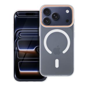 GO ORANGE Hülle kompatibel mit MagSafe für iPhone 17 Air transparent