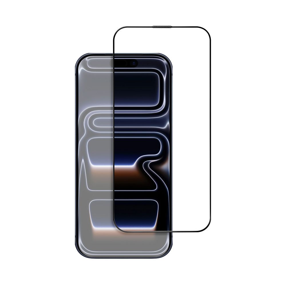 5D Vollverklebtes gehärtetes Glas – für iPhone 15 Pro Schwarz – Bild 6