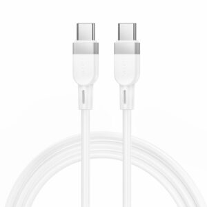Silikon USB-C Kabel Hoco 3A 60W 1 m X109 weiß