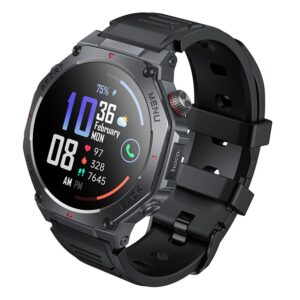 Hoco Smartwatch 1,43" AMOLED GPS mit Anruffunktion Y37 Schwarz