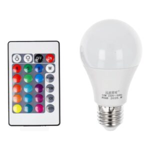 LED-Lampe RGB 10W E27 A60 Mehrfarbig