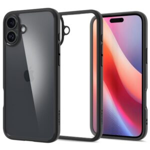 SPIGEN Hülle ULTRA HYBRID für IPHONE 16 matt schwarz