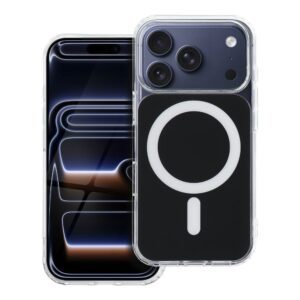 CLEAR FUSION MAG COVER Hülle kompatibel mit MagSafe für IPHONE 16 Pro Max schwarz