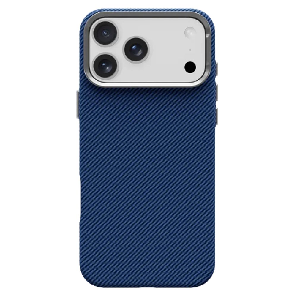 KEVLAR Hülle kompatibel mit MagSafe für iPhone 17 Pro Max in Blau – Bild 4