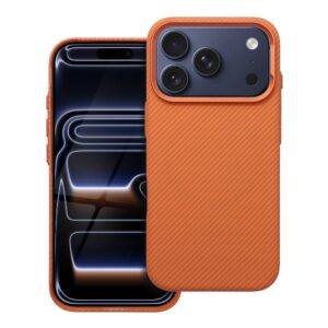 Kevlar-Hülle kompatibel mit MagSafe für iPhone 16 Pro in Cosmic Orange