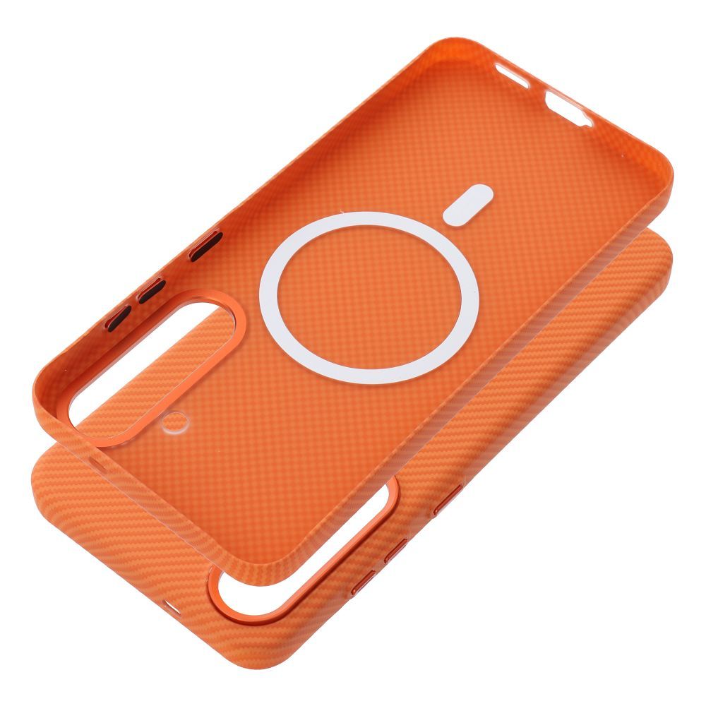 KEVLAR Hülle kompatibel mit MagSafe für SAMSUNG S26 Plus Cosmic Orange – Bild 3