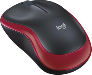 Logitech kabellose Maus 2,4 GHz 1000 dpi M185 rot